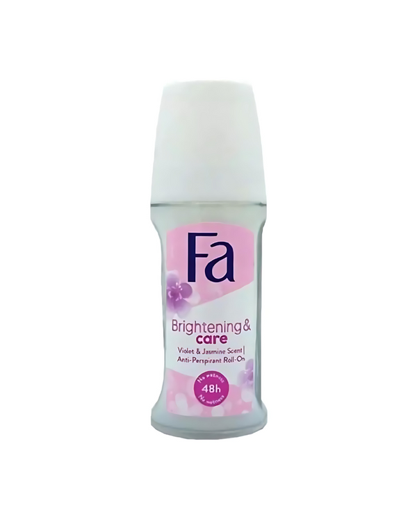 Fa Brightening & Care Anti-Perspirant Roll-On, Violet & Jasmine Scent, 50ml