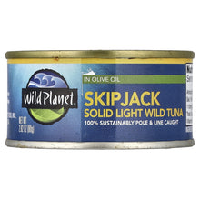 Wild Planet Skipjack Solid Light Wild Tuna in Olive Oil, 2.82 oz - front