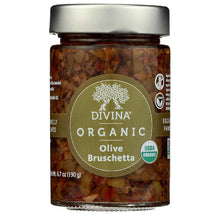 Divina Olive Bruschetta, 7 Ounce – Mediterranean Olive Spread with Peppers & Capers – Gourmet Topping for Bread, Pasta, Salads & Appetizers