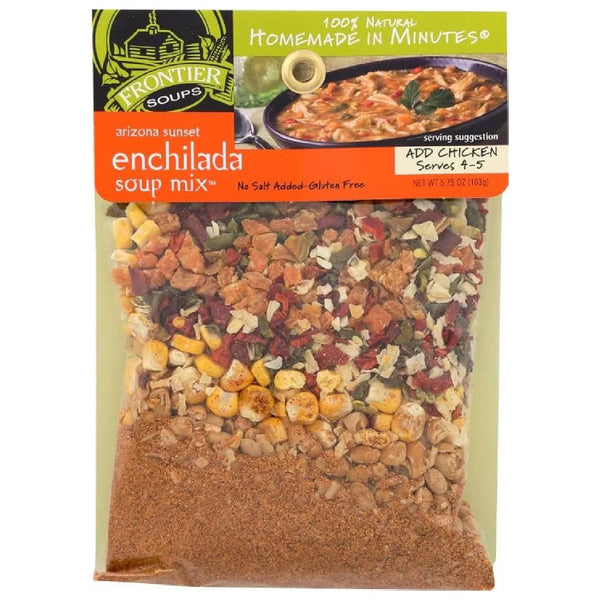 Frontier Soup Arizona Enchilada Soup Mix, Authentic Southwest Flavor, Easy to Prepare, Hearty & Spicy Blend, 5.75 oz - Real Prime Deals