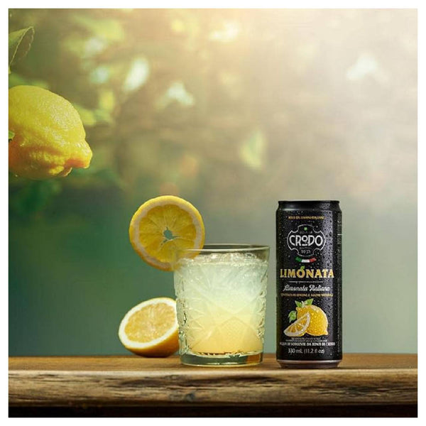 Fonti Di Crodo Aranciata – Italian Sparkling Orange Soda with Natural Citrus Flavor, Refreshing Carbonated Drink, 4-Pack Bottles