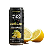 Crodo Limonata Sparkling Lemonade – Italian Sparkling Water with Natural Lemon Flavor, Refreshing Citrus Drink, 4-Pack Bottles