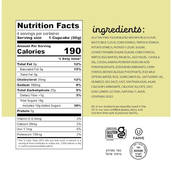 Katz Gluten Free Chocolate Creme Filled Cupcakes, Dairy & Nut Free Snack Cakes, 7 oz - Real Prime Deals