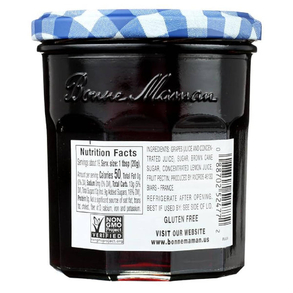 Bonne Maman Muscat Grape Jelly, Smooth French Fruit Jelly Spread for Toast, Pastries & Desserts