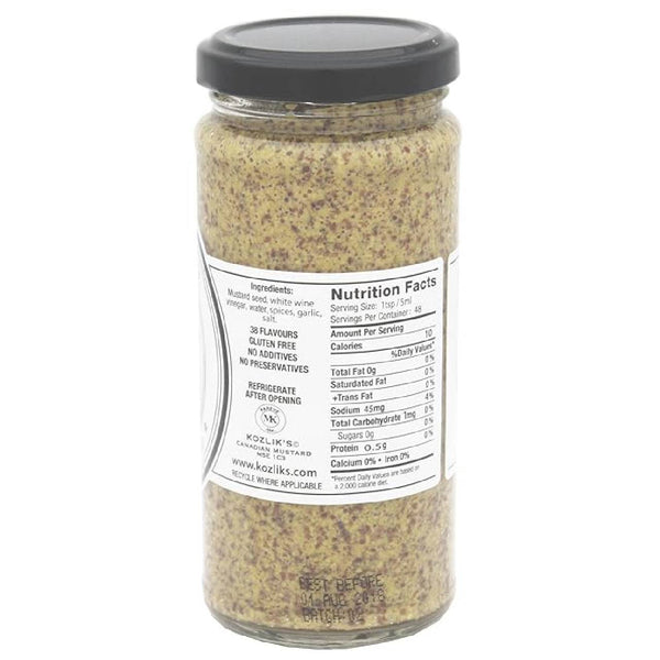 Kozlik’s Dijon Classique Mustard, 8.5 oz Jar, Hot Brown & Yellow Blend, Natural Gluten Free Non-GMO Mustard