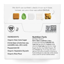 SIMPLY Gum Peppermint, Plastic-Free Natural Chewing Gum, Vegan, Kosher, Non-GMO, Aspartame & Sorbitol Free, 15 Pieces