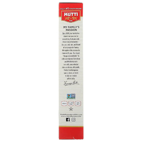Mutti Double Concentrated Tomato Paste (Doppio Concentrato), Tube Tomato Paste, Vegan & Gluten Free, No Additives or Preservatives, 4.5 oz, 1 Pack