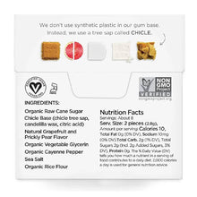 SIMPLY Gum Cleanse, Grapefruit & Prickly Pear, Plastic-Free Natural Chewing Gum, Vegan, Kosher, Non-GMO, Aspartame & Sorbitol Free, 15 Pieces