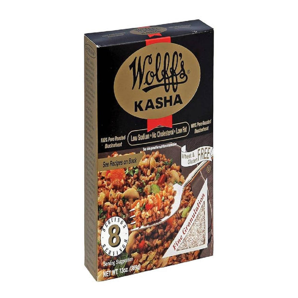 Kasha Fine Buckwheat Groats, Roasted Whole Grain Buckwheat, Nutty Flavor, 13 oz