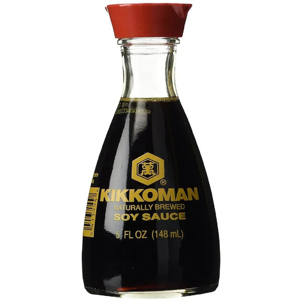 Kikkoman Soy Sauce Pourable Bottle, Naturally Brewed Soy Sauce, 5 oz - Real Prime Deals