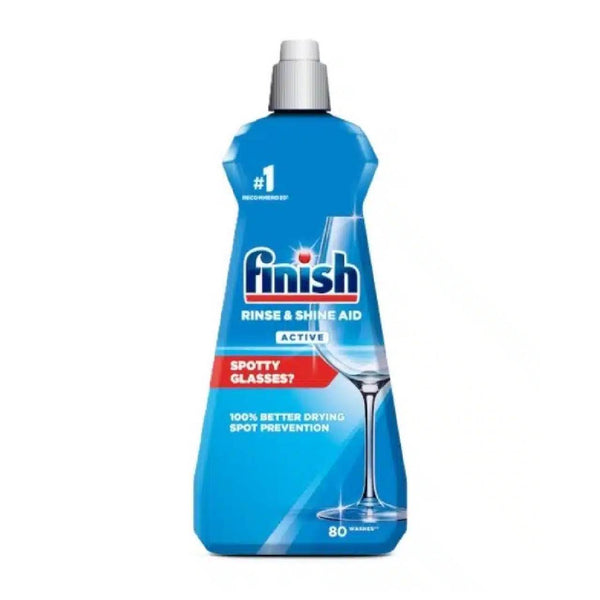 Finish Dishwasher Rinse Aid Active, Dishwashing Drying & Shine Agent for Spot Free Dishes, 400 ml
