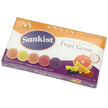 Sunkist Fruit Gems Soft Candy, Assorted Natural Flavors, 14 oz Box, Chewy Sugar-Dusted Fruit Jellies