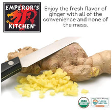 Emperor’s Kitchen Organic Chopped Ginger, 4.5 oz Jar, USDA Certified Organic Ready-to-Use Cooking Ginger