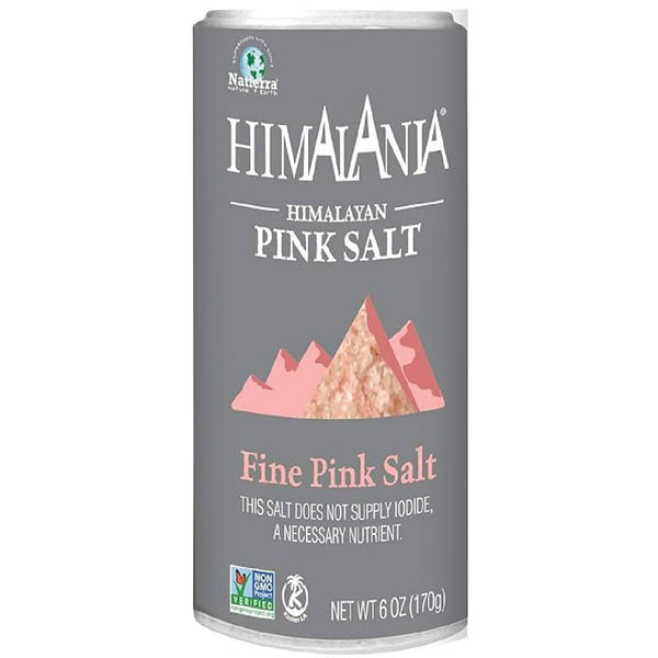 Natierra Himalayan Fine Pink Salt Shaker, Unrefined Mineral Salt, Non GMO, 6 oz - Real Prime Deals