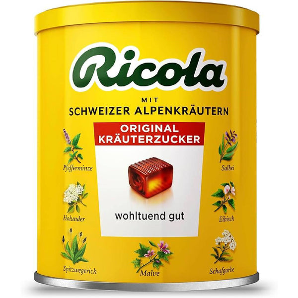 Ricola Original Kräuterzucker Herbal Sugar, Swiss Herb Infused Sweetener, 250 g