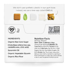 SIMPLY Gum Spearmint, Plastic-Free Natural Chewing Gum, Vegan, Kosher, Non-GMO, Aspartame & Sorbitol Free, 15 Pieces