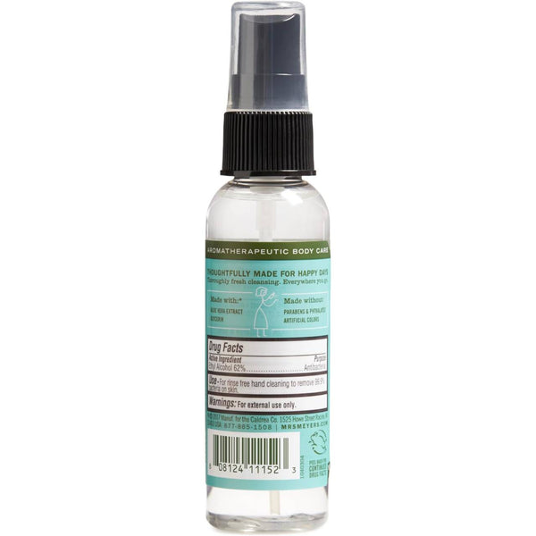 Mrs. Meyer’s Clean Day Antibacterial Hand Sanitizer Spray, Basil, 2 oz Travel Size, Kills 99.9% of Bacteria