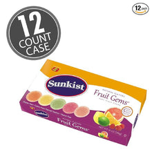 Jelly Belly Sunkist Fruit Gems Candy, 14 oz Box, 12 Count Case, Official Genuine Fruit Jelly Candy