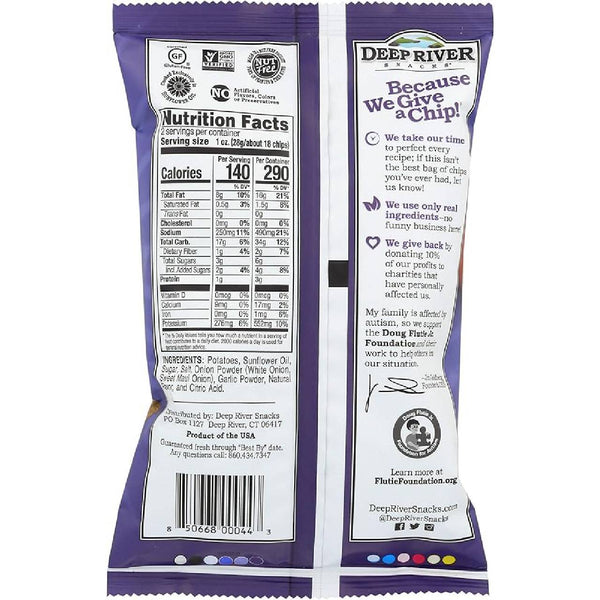 Deep River Snacks Sweet Maui Onion Potato Chips, Kettle Cooked Crispy Chips, 2 oz - Real Prime Deals