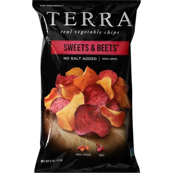 Terra Sweets & Beets Chips, Sweet Potato and Beet Vegetable Chips, 5 oz, 12 Pack