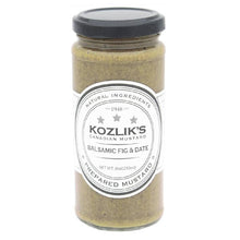 Kozlik's Balsamic Fig & Date Dijon Mustard, 8.5 oz Jar, Sweet Brown & Yellow Mustard, Gluten Free Non-GMO