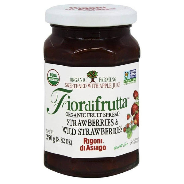 Rigoni di Asiago Fior di Frutta Organic Wild Strawberry Fruit Spread, 8.82 oz