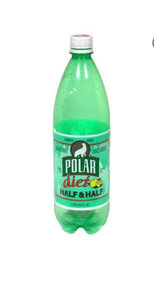 Polar Seltzer Diet Half & Half, Lemon Iced Tea Flavored Sparkling Water, 33.8 fl oz, 12 Pack