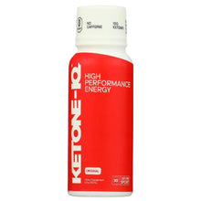 Red and white bottle of Ketone IQ high performance energy drink supplement