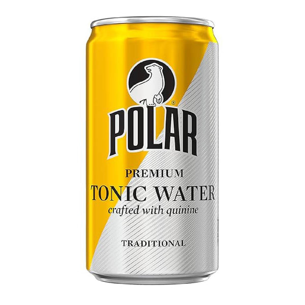 Polar Tonic Water, Crisp Quinine Flavored Sparkling Mixer, 7.5 oz Cans, 24 Pack
