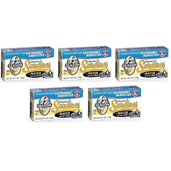 Season Brand Sardines in Olive Oil – Wild Caught Sardines, Protein-Rich Seafood, Ready-to-Eat Canned Fish