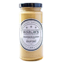 Kozliks Horseradish Mustard – Hot and Spicy Brown Yellow Dijon Style with Natural Ingredients, Gluten Free Non-GMO Mustard, 8 oz Jar
