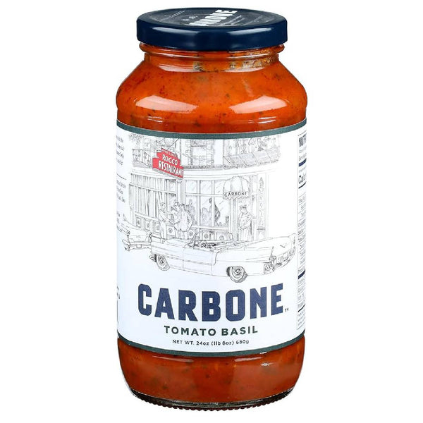 Carbone Pasta Sauce Tomato Basil, 24 oz