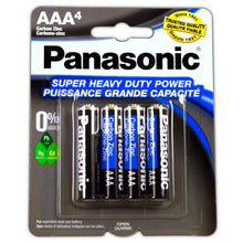 Panasonic AAA Batteries Super Heavy Duty Power Carbon Zinc Triple A Battery 1.5v ( 4 PCS )