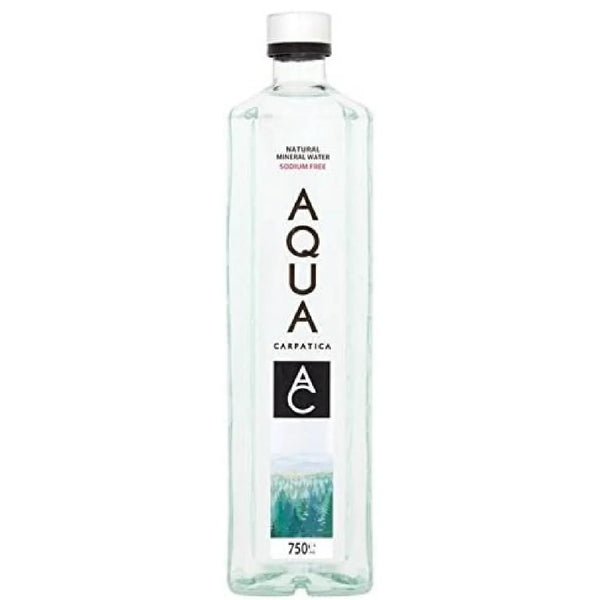 Aqua Carpatica natural mineral water 750ml glass bottle, sodium free