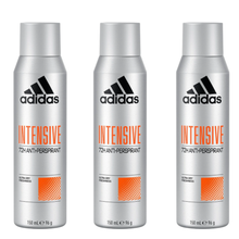 Adidas Men’s Body Spray Intensive 150 ml – Long-Lasting Freshness & Odor Protection – Sporty Fragrance for Active Men -  3 Packs
