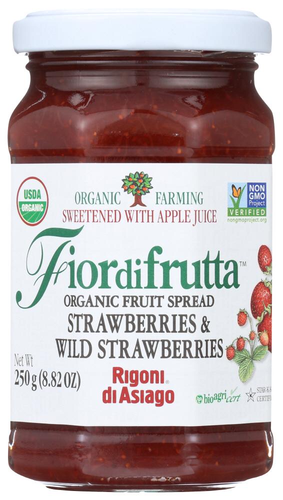 Rigoni di Asiago Fiordifrutta Strawberries & Wild Strawberries 8.82oz jar