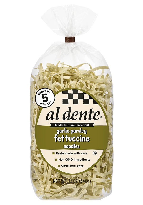 Al Dente Garlic Parsley Fettuccine Noodles, 12 oz