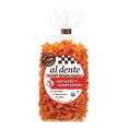 Al Dente gluten-free plant-based red lentil and sweet potato pasta in a clear package