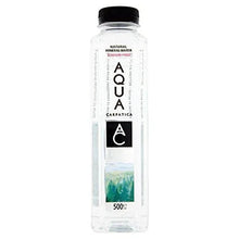Aqua Carpatica natural mineral water 500ml clear bottle with black cap