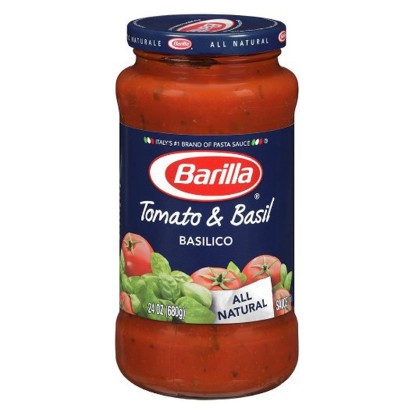Barilla Tomato and Basil Basilico Pasta Sauce, 16 oz – Made with Italian Tomatoes & Fresh Basil, No Added Preservatives