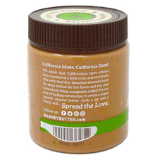 Barney Butter Bare Crunchy Almond Butter jar back label with barcode