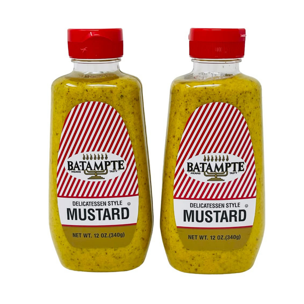 Batampte Deli Mustard, Classic Smooth Mustard, 12 oz Jar Pack of 2
