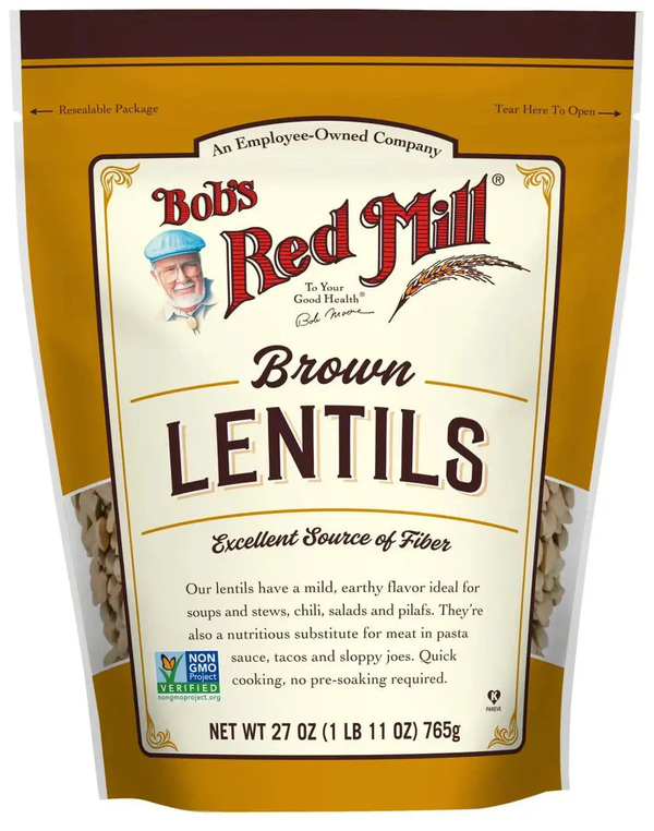 Bob's Red Mill Brown Lentils 27 oz