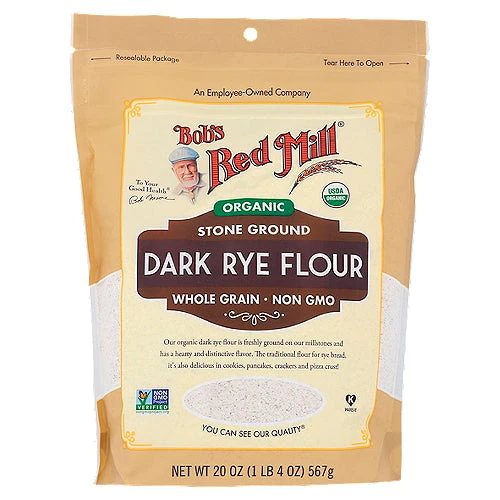 Bob's Red Mill Organic Dark Rye Flour 20 oz