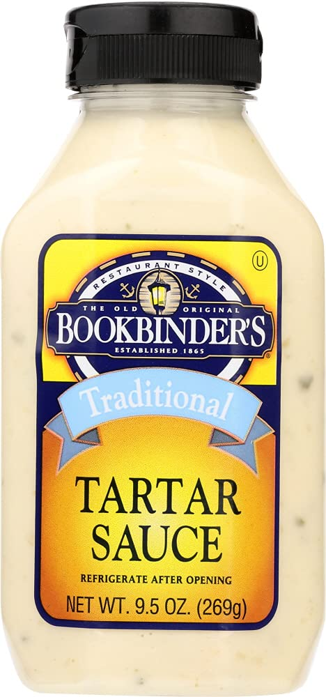 Bookbinder's Traditional Tartar Sauce 9.5 oz - creamy seafood condiment