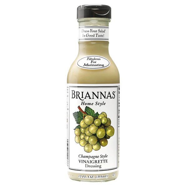 Briannas Champagne Style Vinaigrette Dressing 12 fl oz bottle