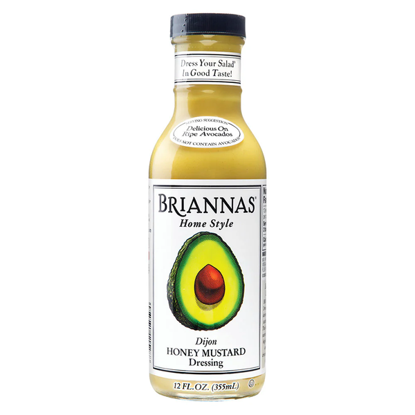 Briannas Dijon Honey Mustard Dressing 12 fl oz bottle