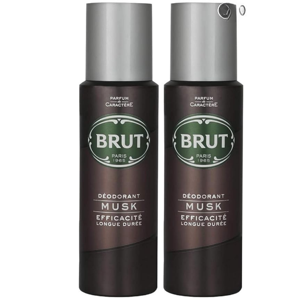 Brut Musk X 2 Deodorant Spray (Each 200Ml) Pack Of 2