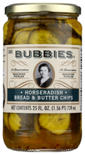 Bubbies Horseradish Bread and Butter Chips 25 fl oz front jar