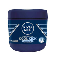 NIVEA Men Cool Kick Body Cream 13.5 fl oz (400 mL) - cooling moisturizer for men